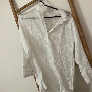 White embroidered blouse